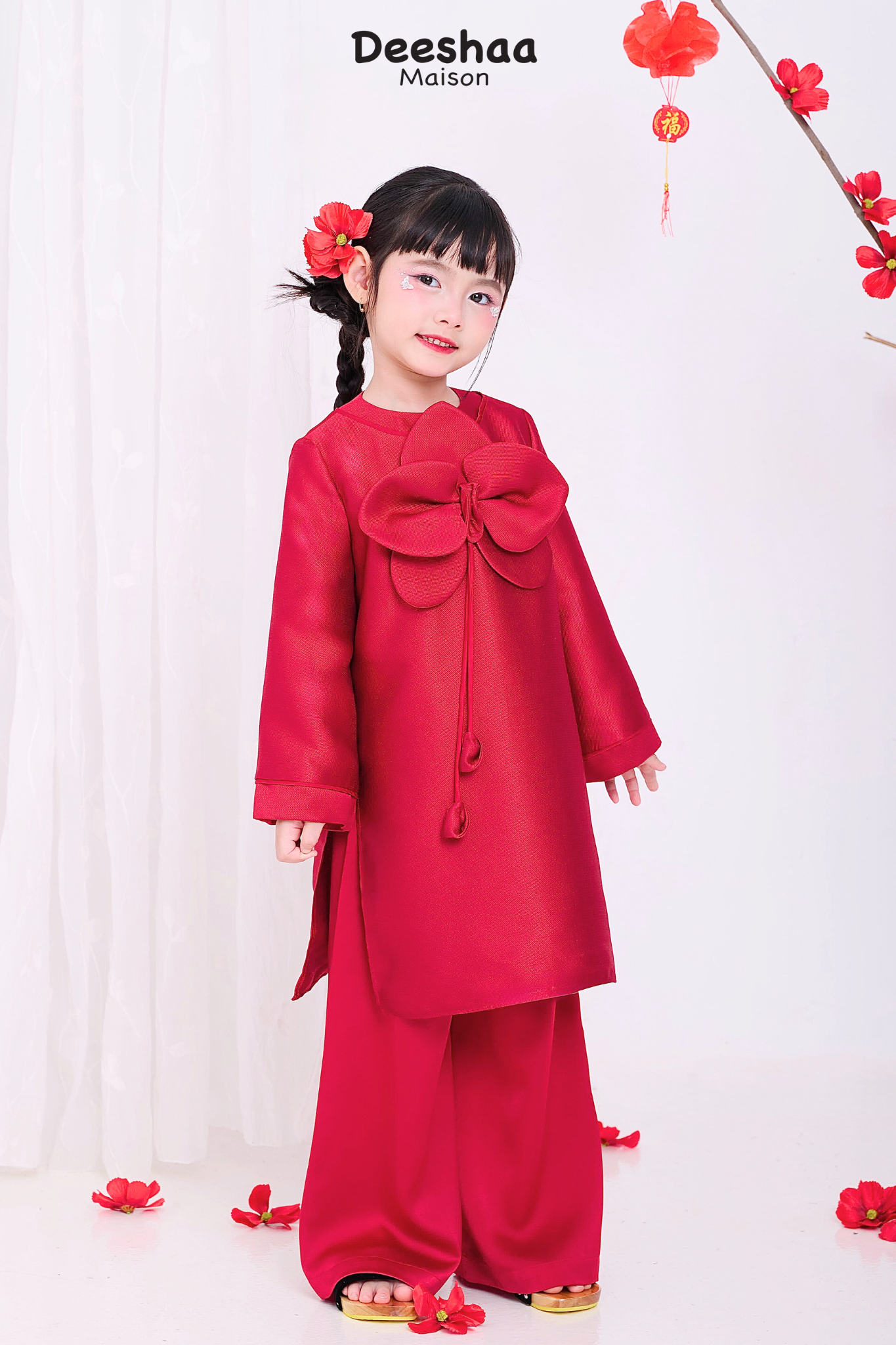 ÁO DÀI TẾT CHO BÉ HỒNG LAN KHUÊ 2026